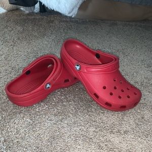 Red Crocs